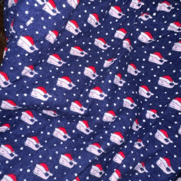 Vineyard Vines Santa Whale Pajama Pants Size Medium - Picture 5 of 7